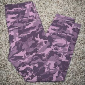 Lululemon Incognito Pink Camo 25” Align Pants Leggings 10 MINT